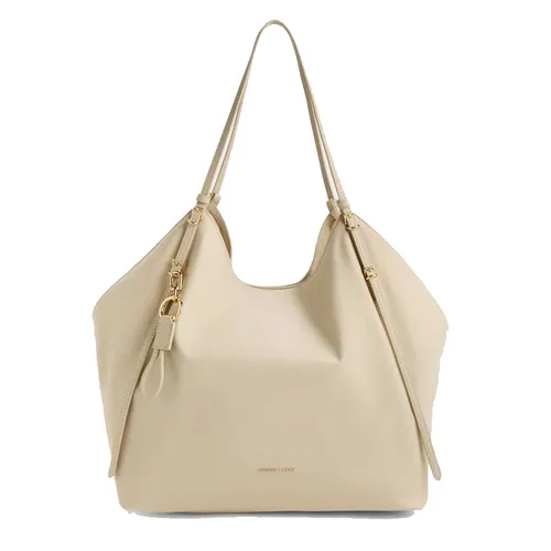 Túi Tote Nữ Charles & Keith CNK Levy Nylon Bag Dusted Oat CK2-30151539 Màu Be