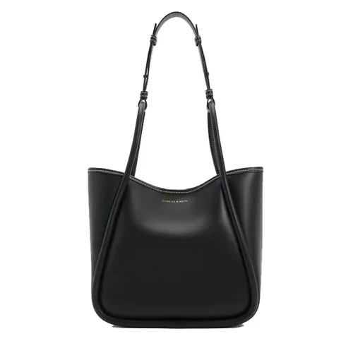 Túi Tote Nữ Charles & Keith CNK Lyla Tubular Mini Bag Black CK2-30782647 Màu Đen