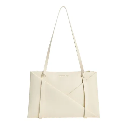Túi Tote Nữ Charles & Keith CNK Midori Bag Cream CK2-30271268 Màu Kem