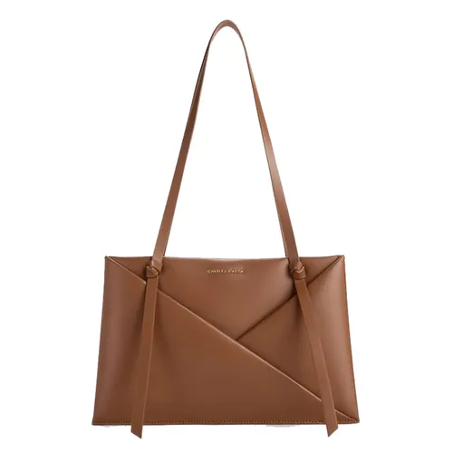 Túi Tote Nữ Charles & Keith CNK Midori Bag Midori Bag Chocolate CK2-30271268 Màu Nâu Đậm