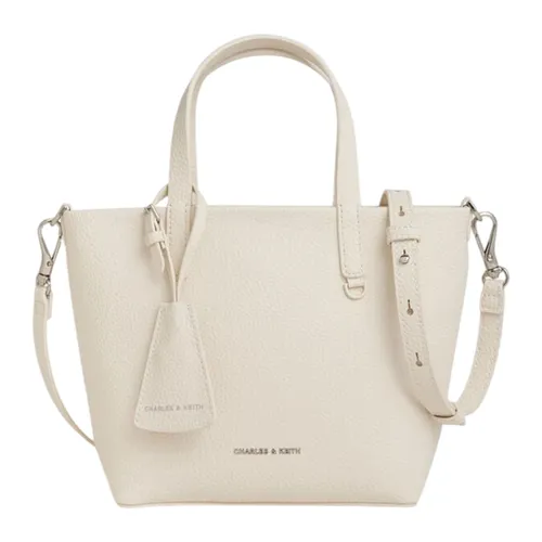 Túi Tote Nữ Charles & Keith CNK Mini Beryl Trapezoid Bag Cream CK2-30151511 Màu Kem