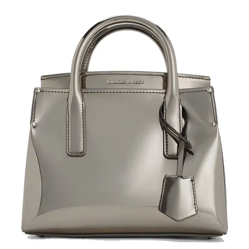 Túi Tote Nữ Charles & Keith CNK Rene Structured Rectangular Crossbody Bag Beige Grey CK2-30271421 Màu Xám Be