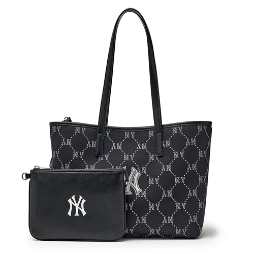 Túi Tote Nữ MLB Dia Monogram Jacquard Bag NY Yankees 3AORMJ16N-50BKS Màu Đen