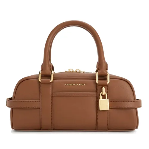 Túi Xách Nữ Charles & Keith CNK Scottie Bowling Bag - Chocolate CK2-30782785_CHOCO_S Màu Nâu