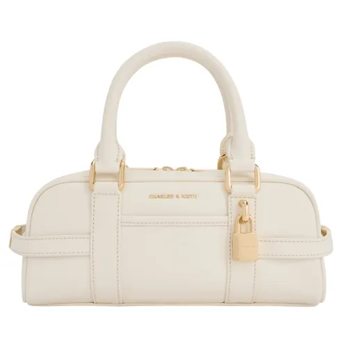 Túi Xách Nữ Charles & Keith CNK Scottie Long Bag Cream CK2-30782785 Màu Kem