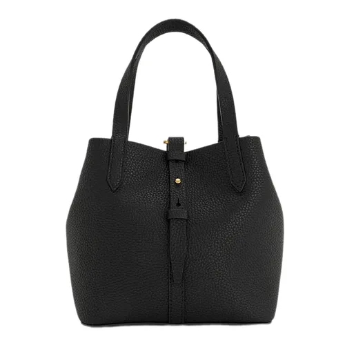 Túi Xách Tay Nữ Charles & Keith Beryl Recycled Leather Handbag Black CK2-10151518_BLACK Màu Đen