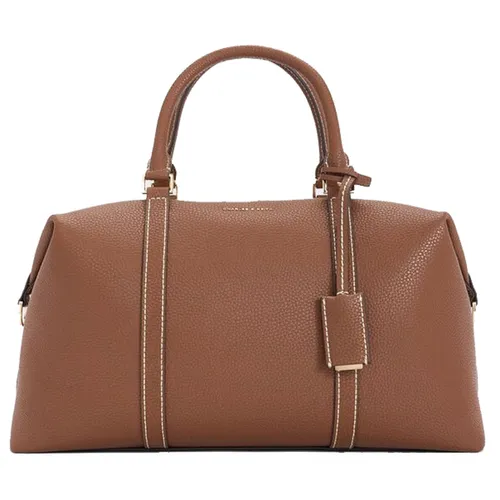 Túi Xách Tay Nữ Charles & Keith CNK Chance Recycled Leather Trapezoid Handbag Chocolate CK2-30151590 Màu Nâu