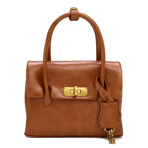 Túi Xách Tay Nữ Charles & Keith CNK Kerry Mini Bag Distressed Tan CK2-30782769 Màu Nâu