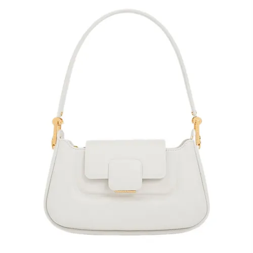 Túi Xách Tay Nữ Charles & Keith Koa Trapezoid Handbag White CK2-50782198_WHITE Màu Trắng