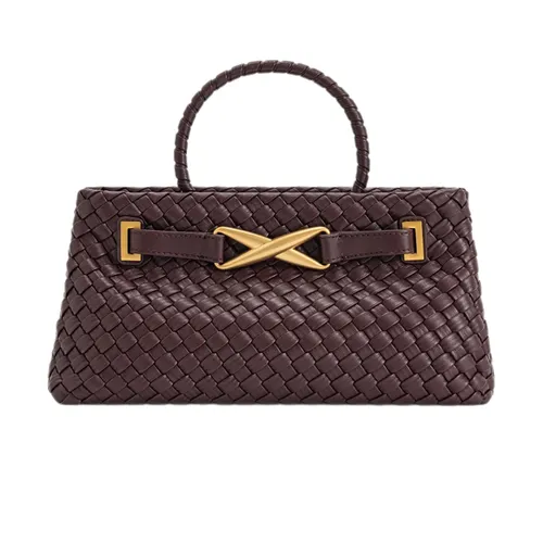 Túi Xách Tay Nữ JW Pei Elora Woven Tote Bag Deep Burgundy Màu Đỏ Burgundy