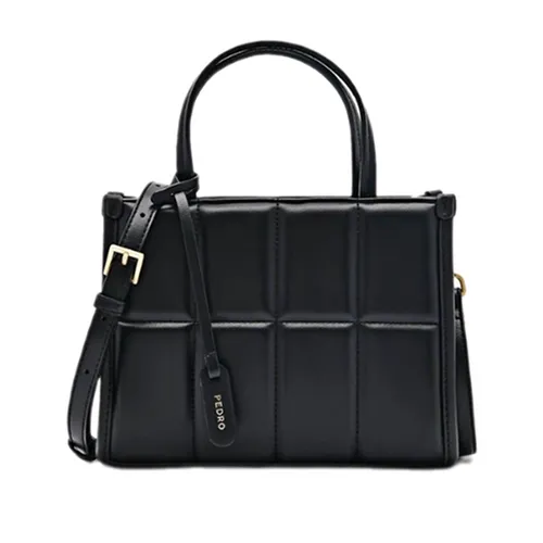 Túi Xách Tay Nữ Pedro Mini Quilted Rectangular Handbag Black PW2-55210035_BLACK Màu Đen
