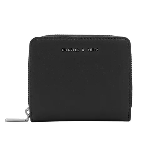 Ví Nữ Charles & Keith&nbsp;CNK Zip-Around - Noir Wallet CK6-10770621 Màu Đen
