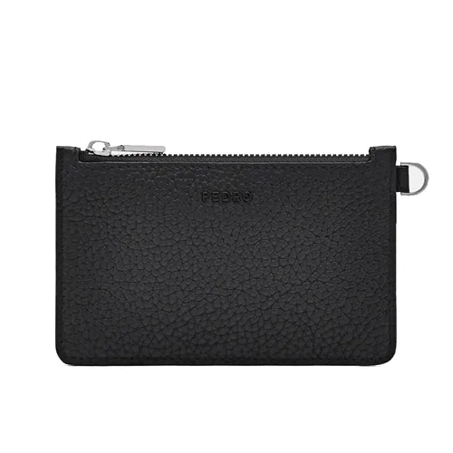 Ví Đựng Thẻ Nữ Pedro Studio Leather Card Holder PW4-26500015 Black Màu Đen