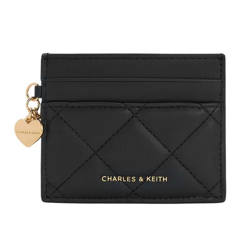 Ví Nữ Charles & Keith CNK Arrietty Quilted - Black CK6-50770712 Màu Đen