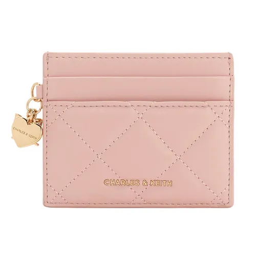 Ví Nữ Charles & Keith CNK Arrietty Quilted - Light Pink CK6-50770712 Màu Hồng Nhạt