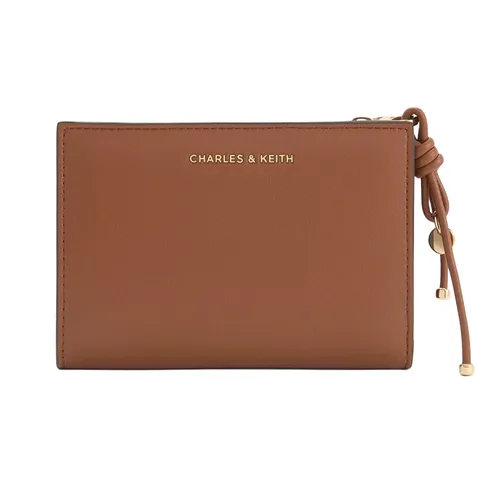 Ví Nữ Charles & Keith CNK Everleigh Foldable Short Wallet Chocolate CK6-10681184_CHOCO Màu Nâu Chocolate