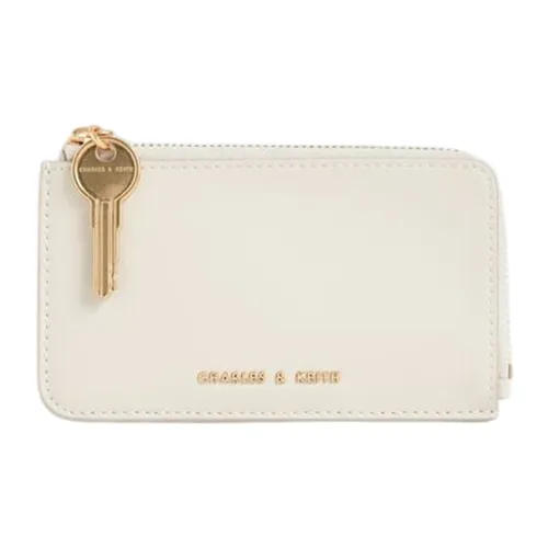 Ví Nữ Charles & Keith CNK Rectangular Zip-Around Wallet CK6-11200013-1 Cream Màu Kem
