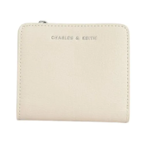 Ví Nữ Charles & Keith CNK Zip Around Business Card Holder Cream CK6-50770498-1 Màu Kem