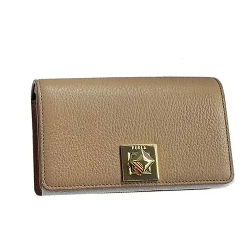 Ví Nữ Furla Paloma Wallet On Chain Bag Màu Be