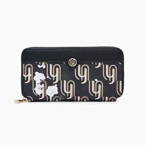 Ví Nữ Lyn Ivy Infinite Long Wallets - Printed Black L26CWWA055 Màu Đen