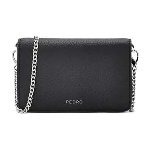 Ví Nữ Pedro Embossed Leather Folding Long Wallet Black PW4-15940101_BLACK Màu Đen
