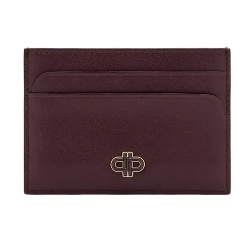 Ví Nữ Pedro Rectangular Card Holder Icon Leather Burgundy Red PW4-25940030_WINE Màu Đỏ Burgundy
