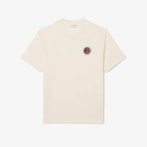 Áo Phông Nam Lacoste Tshirt LCT CLASSIC TH5903 - XFJ Màu Trắng Kem Size 3