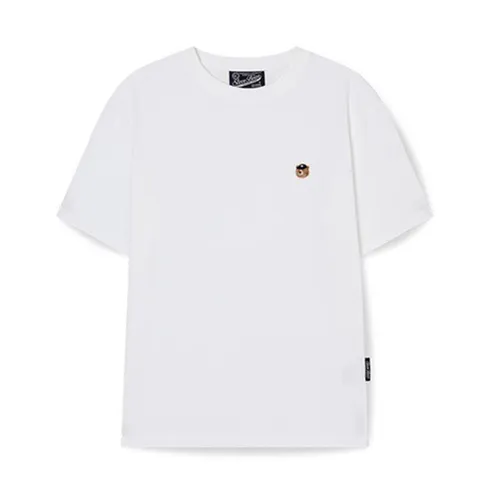 Áo Phông Unisex WHOAU Steve Head Patch T-shirt (Comfort Fit)_WHRAG2321U Màu Trắng