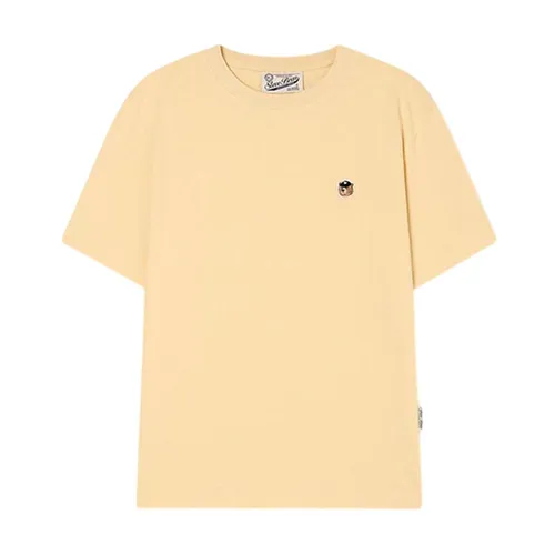 Áo Phông Unisex WHOAU Steve Head Patch T-shirt (Comfort Fit)_WHRAG2321U Màu Vàng