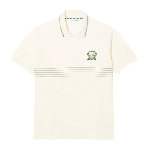 Áo Polo Nam Lacoste Classic Fit L.12.12 Embroidered PH0037 XFJ Màu Kem Size 2