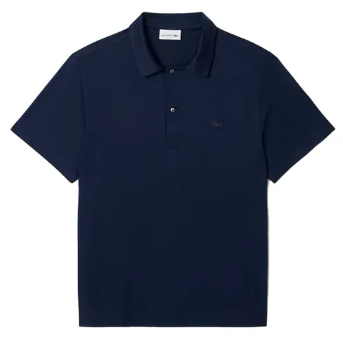 Áo Polo Nam Lacoste Classic Shirt With Open Neckline And Paris Embroidery DH5928 - 166 Màu Xanh Navy Size 3