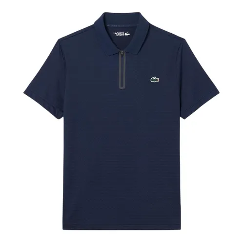 Áo Polo Nam Lacoste Ultra Dry Stretch Jacquard Tennis Polo Shirt DH9992 166 Màu Xanh Than Size 3