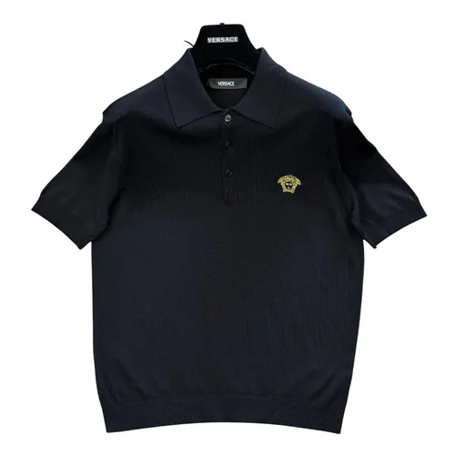 Áo Polo Nam Versace Cashmere 10190330 1A13913 1B000 Màu Đen Size 44