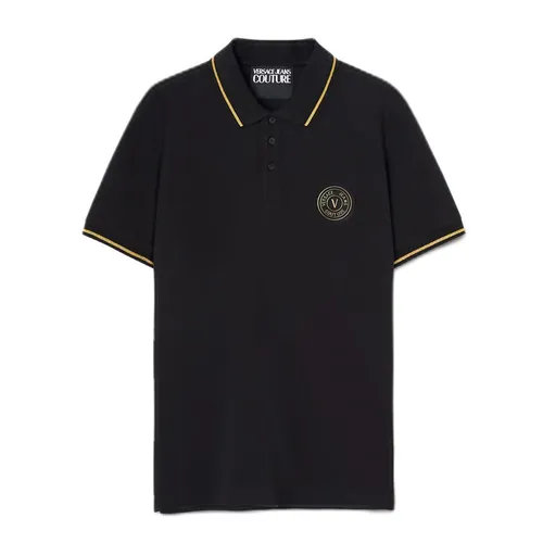 Áo Polo Nam Versace V-Emblem Polo Shirt E74GAGT08-ECJ01T_EG89 Màu Đen Size S