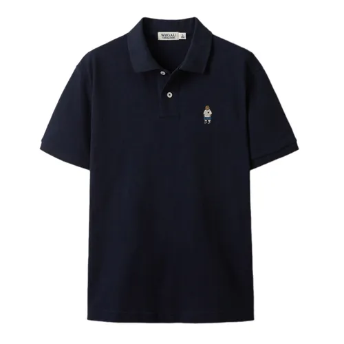 Áo Polo WHOAU Steve PQ Collar WHHAE2521U Màu Navy