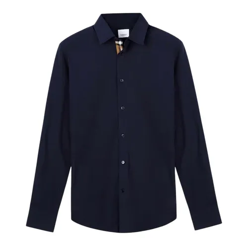 Áo Sơ Mi Nam Burberry Cotton Formal In Navy 8091431 Màu Xanh Navy Size XS