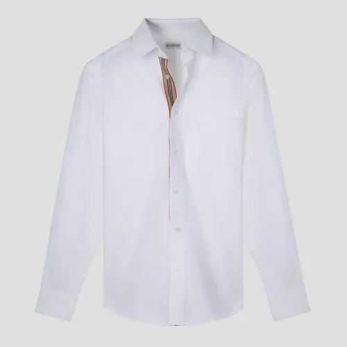Áo Sơ Mi Nam Burberry Cotton In White 8111765 Màu Trắng Size XS