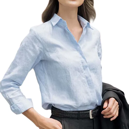 Áo Sơ Mi Nữ F2 Fashion & Freedom Back To Work SMW360-BN-S-0520 Màu Xanh Biển Size S