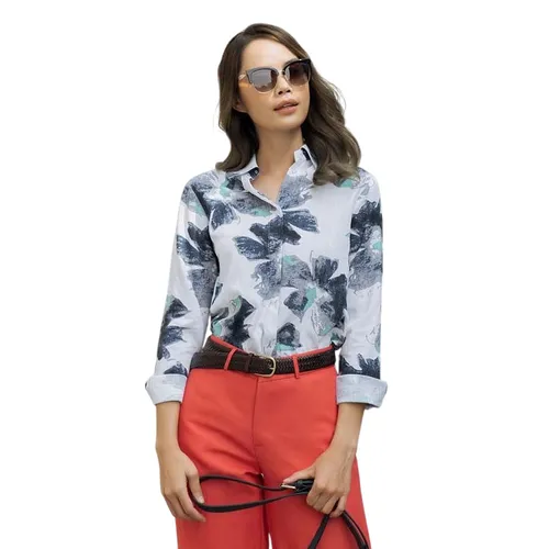 Áo Sơ Mi Nữ F2 Fashion & Freedom Linen Back To Work SMW357-TXX-S-1121 Màu Trắng Họa Tiết Size S