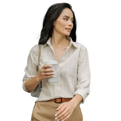 Áo Sơ Mi Nữ F2 Fashion & Freedom Linen SMW360-KSX-S-0919 Màu Kem Size S