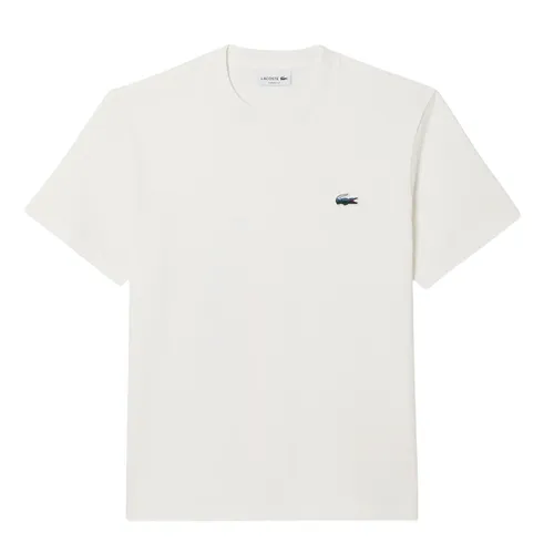 Áo Thun Nam Lacoste Men's Heavy Jersey Landscape Crocodile T-Shirt TH5899 70V Màu Trắng Size 4