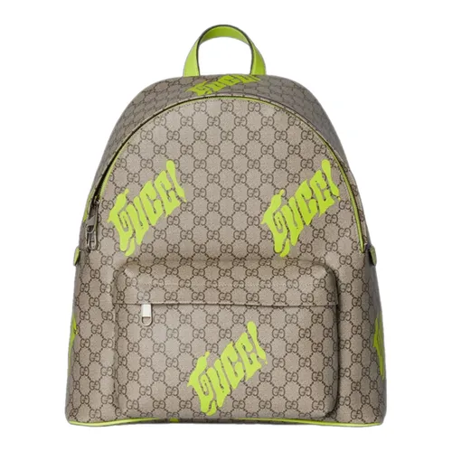 Balo Gucci Medium Backpack Print Black Soft Màu Xám