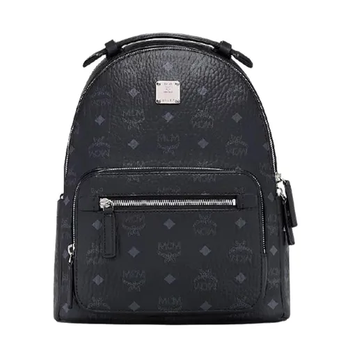 Balo MCM Stark Backpack Visetos Black MMKAAVE08BK001 Màu Đen