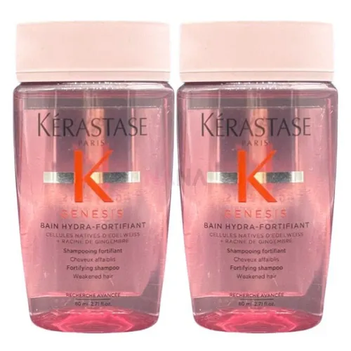 Combo 2 Chai Dầu Gội Ngừa Tóc Gãy Rụng Kérastase Genesis Bain Hydra Fortifiant Shampoo 80ml