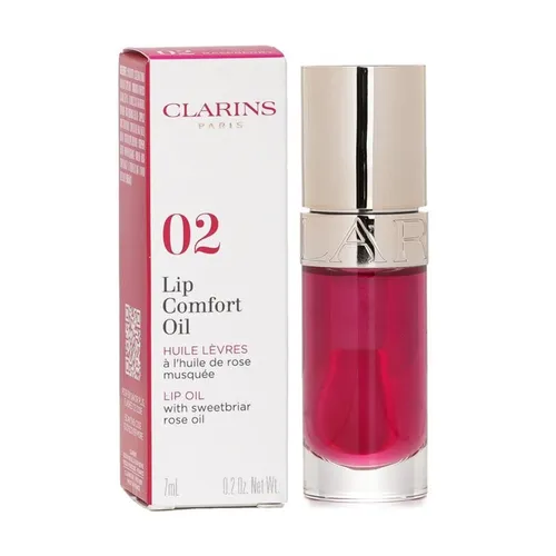 Dầu Dưỡng Ẩm Căng Mọng Môi Clarins Lip Comfort Oil 02 Raspberry Màu Hồng 7ml (Hàng Công Ty)