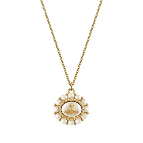 Dây Chuyền Nữ Vivienne Westwood Amaya Pendant Necklace Màu Vàng Gold