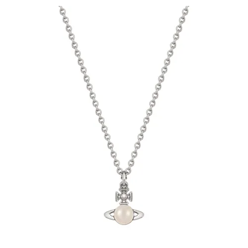 Dây Chuyền Nữ Vivienne Westwood Balbina Pendant Necklace Màu Bạc Trắng