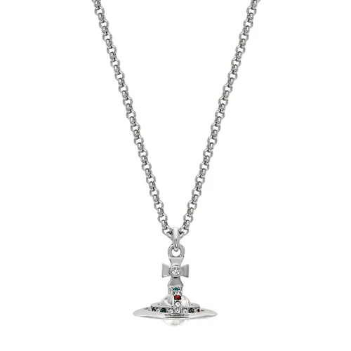Dây Chuyền Nữ Vivienne Westwood New Petite Orb Pendant Necklace 8050889136323 Màu Bạc