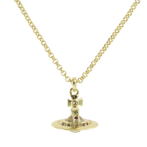 Dây Chuyền Nữ Vivienne Westwood New Petite Orb Pendant Necklace Màu Vàng Gold