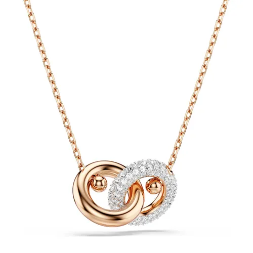 Dây Chuyền Nữ Swarovski Dextera Pendant Round Cut, White, Rose Gold-Tone Plated 5738200 Màu Vàng Hồng
